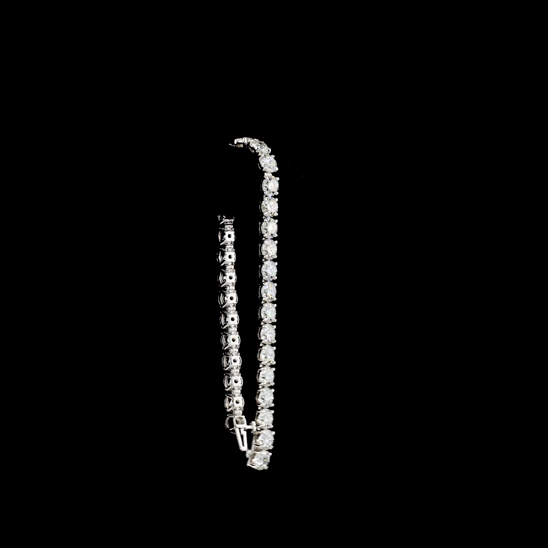19.99 CTTW Round Lab Diamond Tennis Bracelet (E Color and VS1 Clarity)