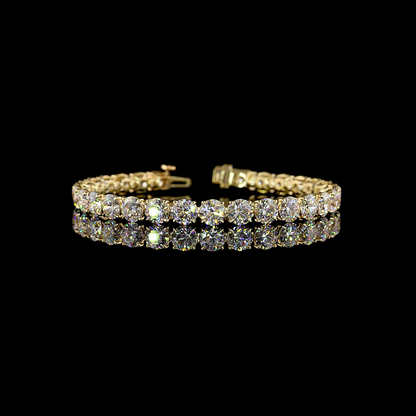 20.01 CTTW Round Lab Diamond Tennis Bracelet (E Color and VS1 Clarity)