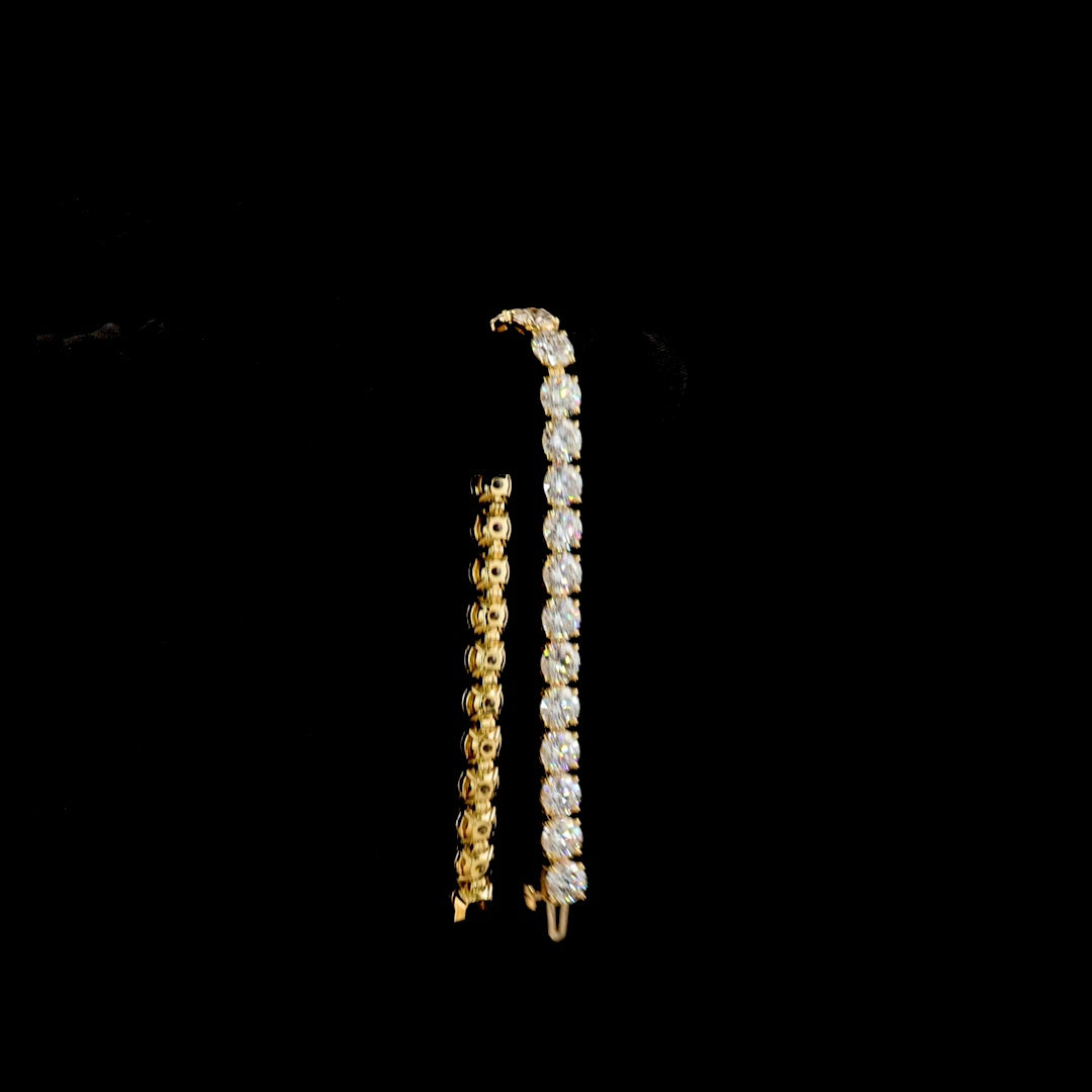 20.01 CTTW Round Lab Diamond Tennis Bracelet (E Color and VS1 Clarity)