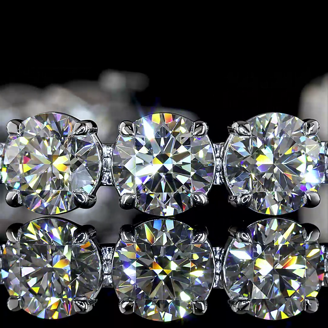 26.36 CTTW Round Lab Grown Diamond Tennis Bracelet 7" (E/F/D Color and VS1/VS2/VVS2 Clarity)