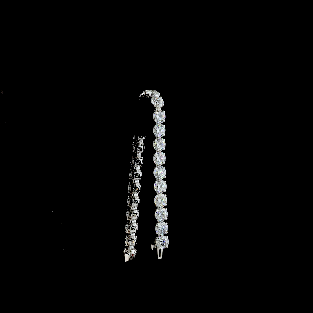 26.36 CTTW Round Lab Grown Diamond Tennis Bracelet 7" (E/F/D Color and VS1/VS2/VVS2 Clarity)