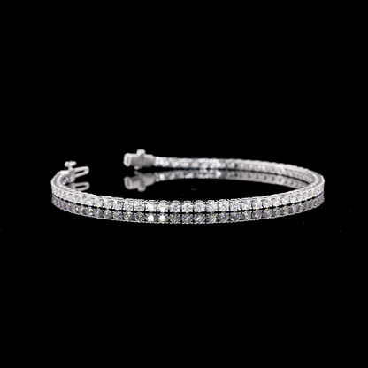 2.89 CTTW Round Lab Grown Diamond Tennis Bracelet 6.5" (F Color and VS2 Clarity)