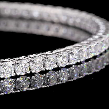 2.89 CTTW Round Lab Grown Diamond Tennis Bracelet 6.5" (F Color and VS2 Clarity)