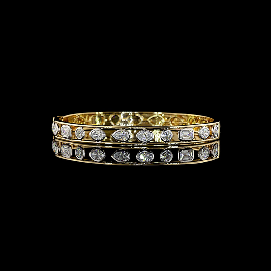 2.64 CTTW MIX Lab Grown Diamond Bangles Bracelet (E Color and VS1 Clarity)