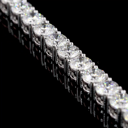 5.94 CTTW Round Lab Diamond Tennis Bracelet 6.85" 14k White Gold F Color and VS2 Clarity jewelry-spot-usa