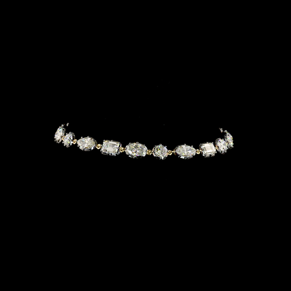 8.27 CTTW MIX Lab Grown Diamond Station Bracelet 7.25" (E Color and VS1 Clarity)