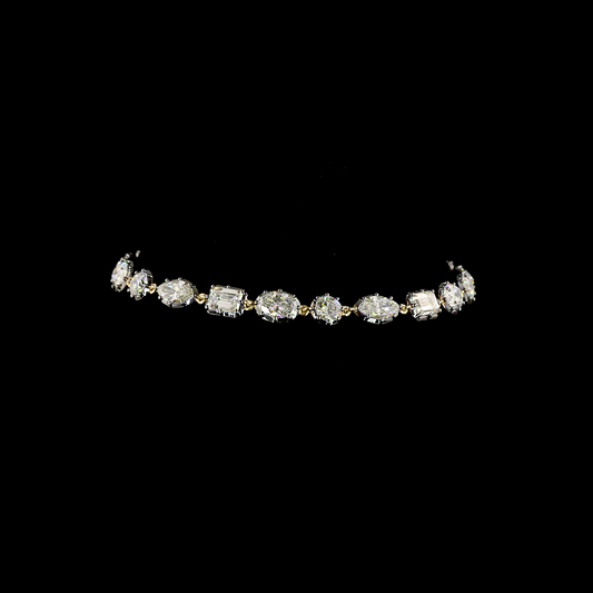 8.27 CTTW MIX Lab Diamond Station Bracelet (E Color and VS1 Clarity)