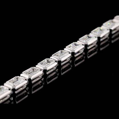 9.13 CTTW Emerald Lab Diamond Tennis Bracelet (E Color and VS1 Clarity)