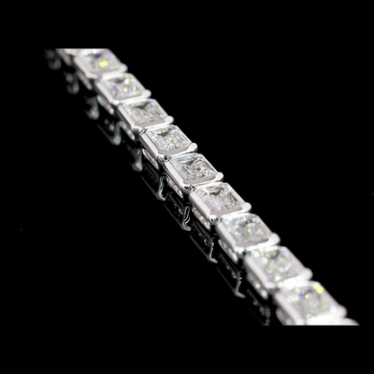 9.13 CTTW Emerald Lab Diamond Tennis Bracelet (E Color and VS1 Clarity)