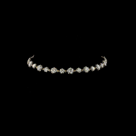 5.13 CTTW Round Lab Diamond Station Bracelet (E Color and VS1 Clarity)