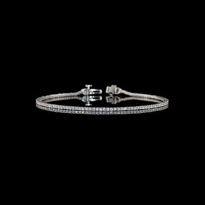 1.06 CTTW Round Lab Grown Diamond Tennis Bracelet 7" (E Color and VS1 Clarity)