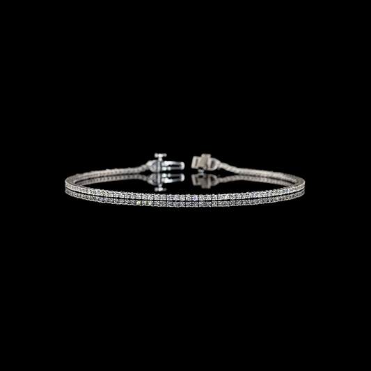 1.06 CTTW Round Lab Grown Diamond Tennis Bracelet 7" (E Color and VS1 Clarity)