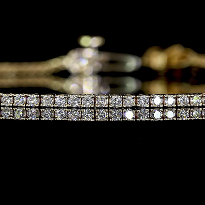 1.05 CTTW Round Lab Diamond Tennis Bracelet (E Color and VS1 Clarity)