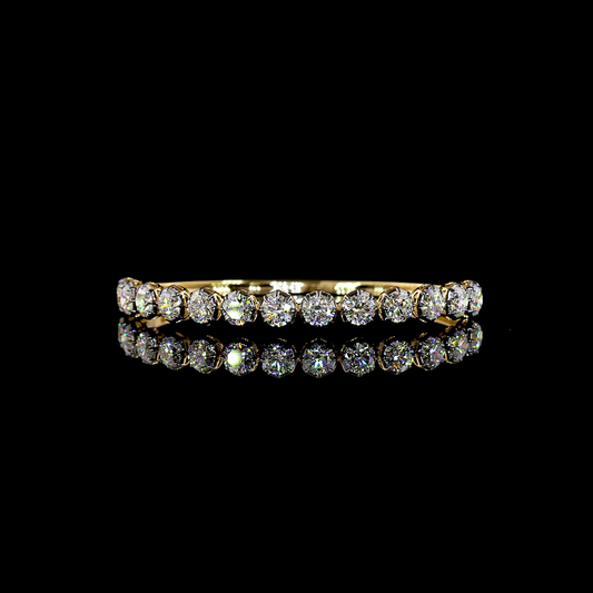 6.67 CTTW Round Lab Grown Diamond Bangles Bracelet (E Color and VS1 Clarity)