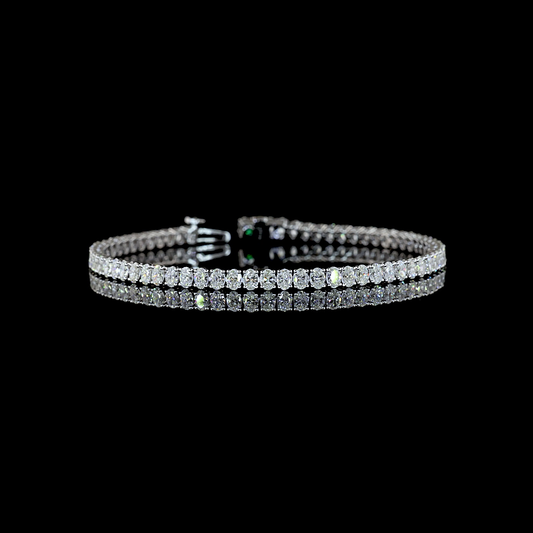 4.92 CTTW Oval Lab Diamond Tennis Bracelet (G-H Color and VS-SI Clarity)