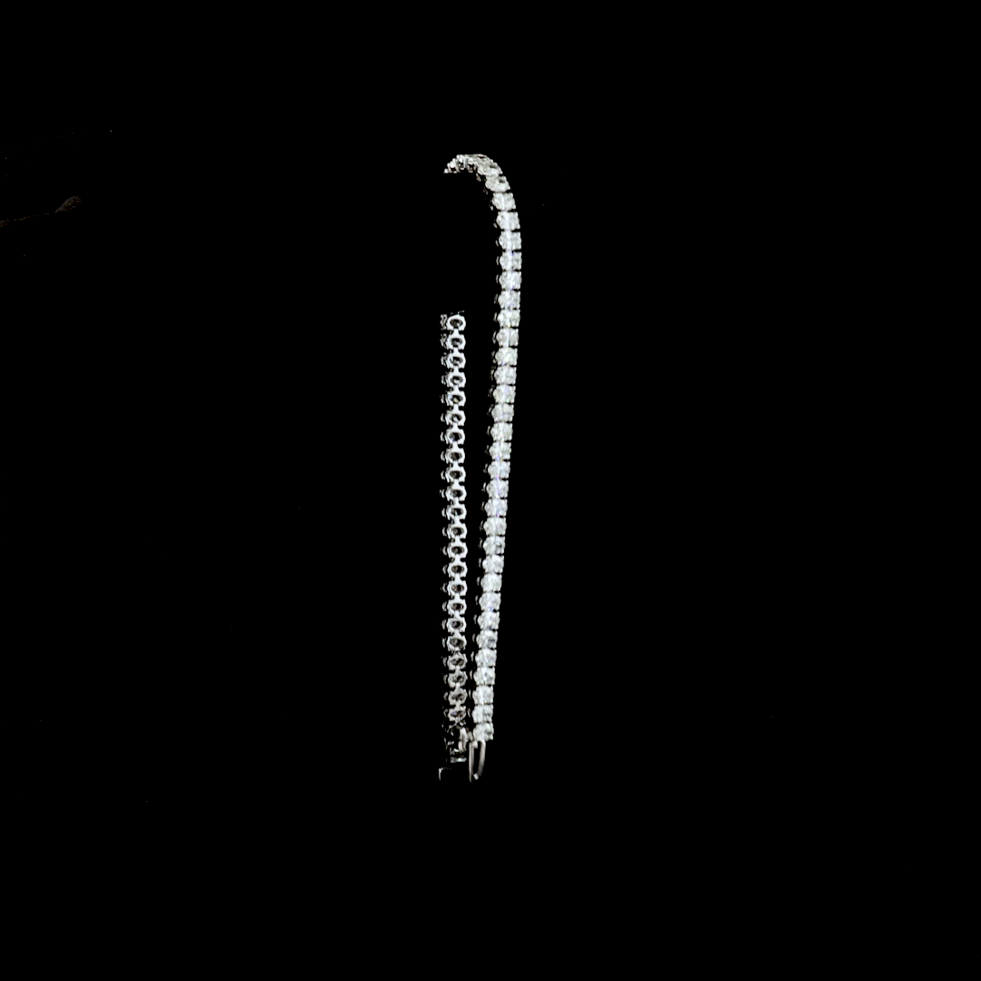 4.92 CTTW Oval Lab Diamond Tennis Bracelet (G-H Color and VS-SI Clarity)