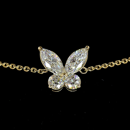 2.38 CTTW Marquise Natural Diamond Station Bracelet 7" (F Color and VS2 Clarity)