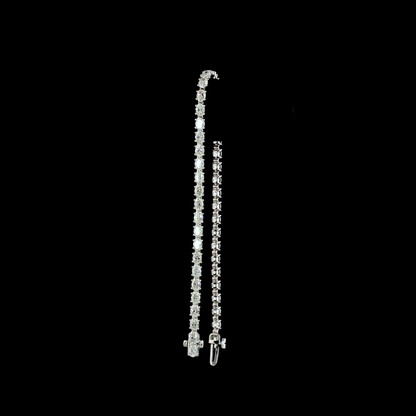 5.00 CTTW Oval Lab Diamond Tennis Bracelet (H Color and SI Clarity)