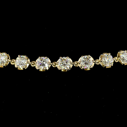 4.41 CTTW Round Lab Diamond Tennis Bracelet (H Color and SI Clarity)