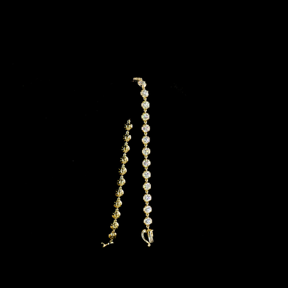 4.41 CTTW Round Lab Diamond Tennis Bracelet (H Color and SI Clarity)