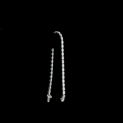 7.39 CTTW Oval Lab Diamond Tennis Bracelet (E Color and VS1 Clarity)