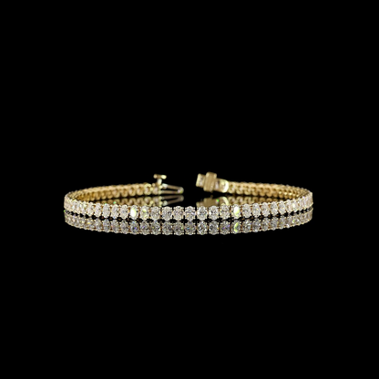 4.93 CTTW Oval Lab Diamond Tennis Bracelet (E Color and VS1 Clarity)