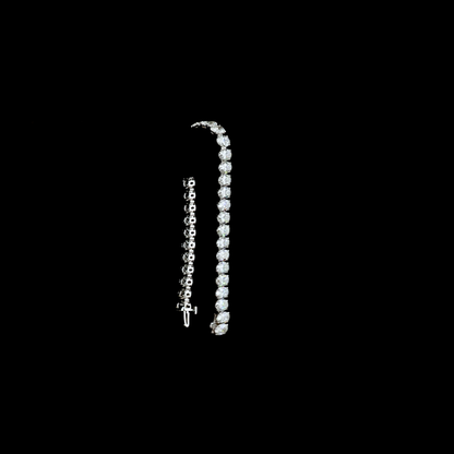 18.54 CTTW Oval Lab Diamond Tennis Bracelet (E Color and VS1 Clarity)