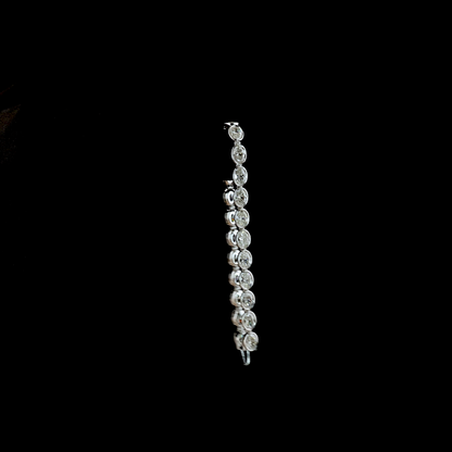 12.11 CTTW Oval Lab Grown Diamond Tennis Bracelet 7" (E Color and VS1 Clarity)