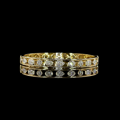 2.66 CTTW MIX Lab Grown Diamond Bangles Bracelet (E Color and VS1 Clarity)