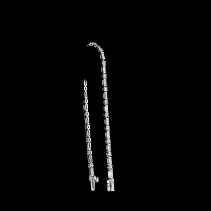 3.77 CTTW Baguette Lab Diamond Tennis Bracelet (E Color and VS1 Clarity)