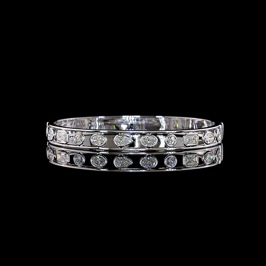 2.74 CTTW MIX Lab Grown Diamond Bangles Bracelet (E Color and VS1 Clarity)
