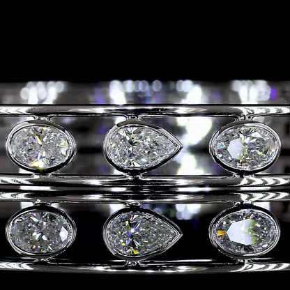 2.74 CTTW MIX Lab Grown Diamond Bangles Bracelet (E Color and VS1 Clarity)