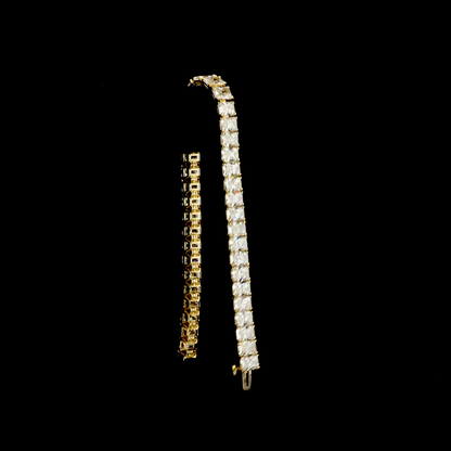 21.57 CTTW Radiant Lab Diamond Tennis Bracelet (E Color and VS1 Clarity)