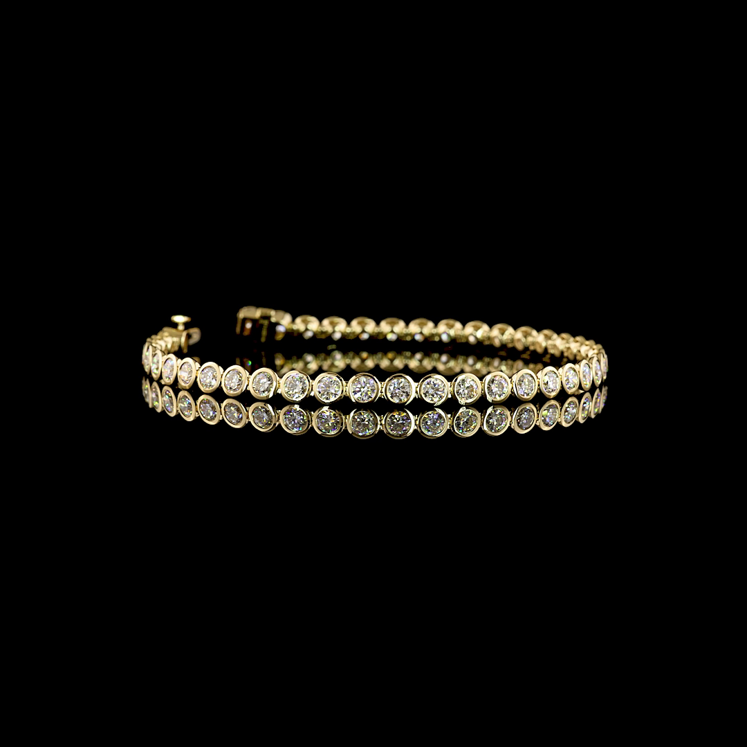 4.89 CTTW Round Lab Grown Diamond Tennis Bracelet 7" (E Color and VS1 Clarity)