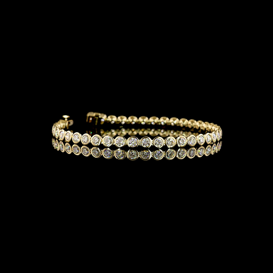 4.89 CTTW Round Lab Diamond Tennis Bracelet (E Color and VS1 Clarity)