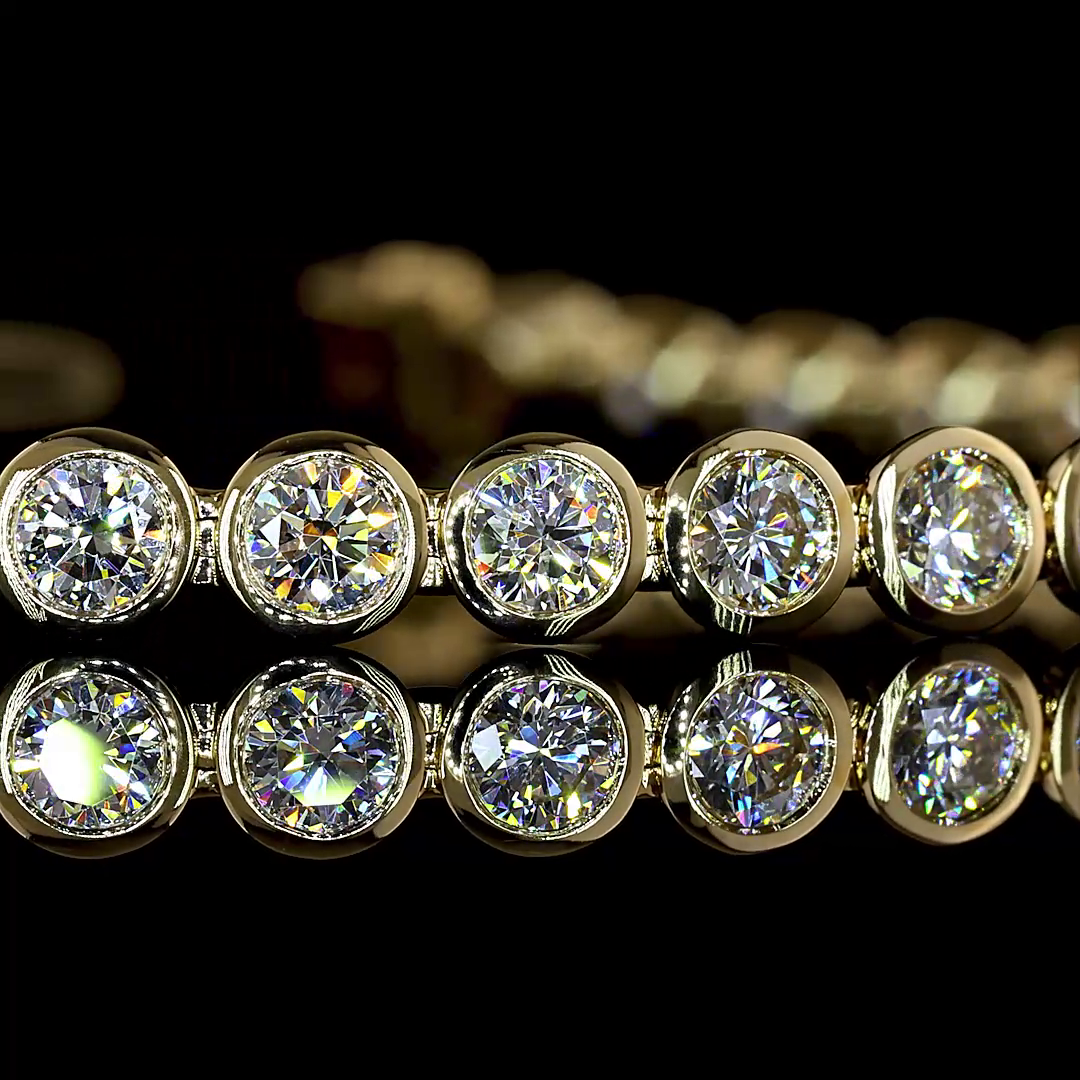 4.89 CTTW Round Lab Grown Diamond Tennis Bracelet 7" (E Color and VS1 Clarity)