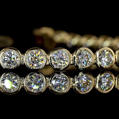 4.89 CTTW Round Lab Grown Diamond Tennis Bracelet 7" (E Color and VS1 Clarity)