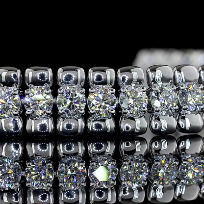 5.03 CTTW Round Lab Diamond Special Bracelet (E Color and VS1 Clarity)