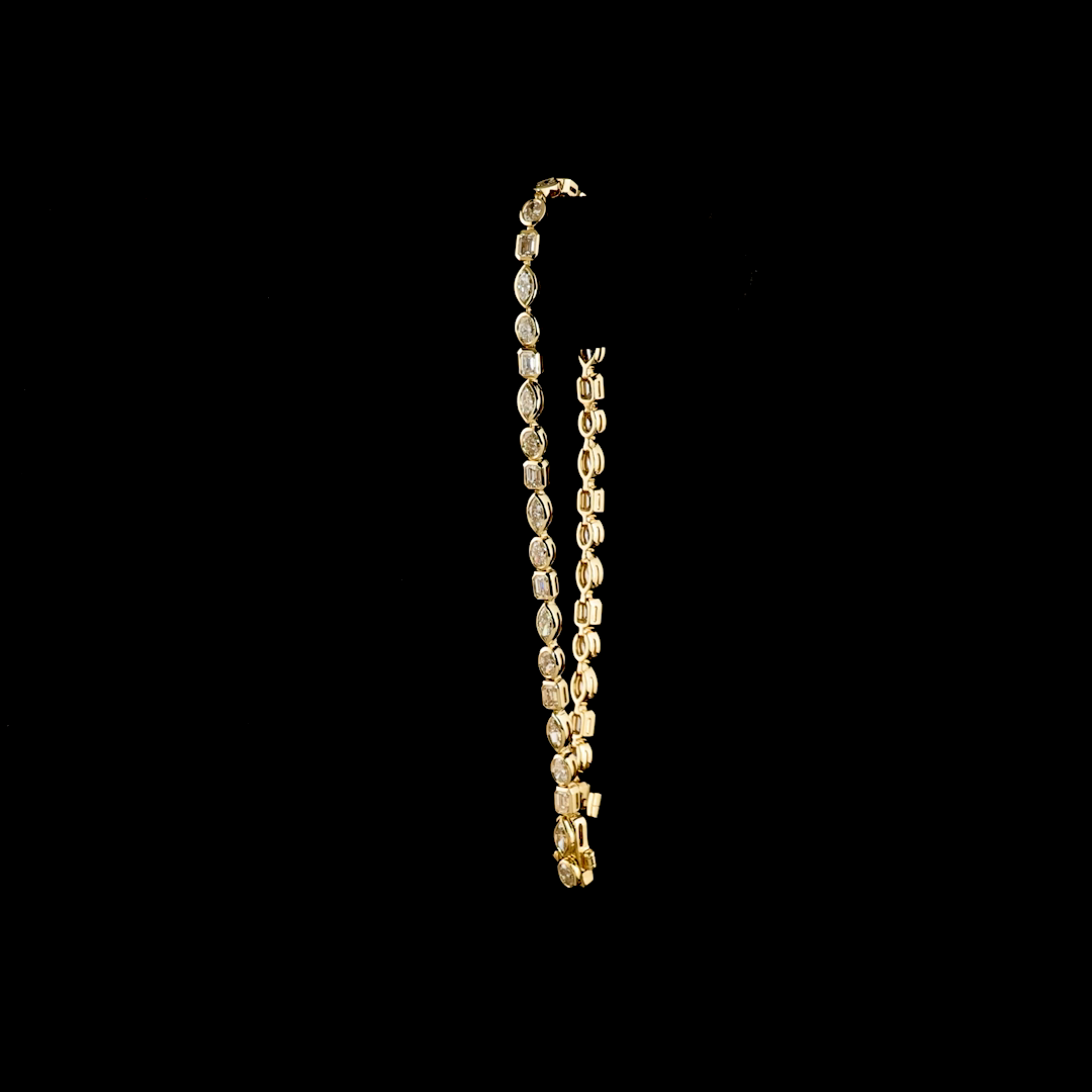 3.19 CTTW MIX Lab Diamond Tennis Bracelet (F/E Color and VS+/VS1 Clarity)