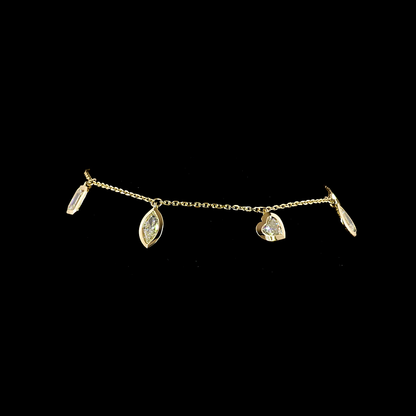 2.26 CTTW MIX Lab Diamond Station Bracelet (E Color and VS1 Clarity)