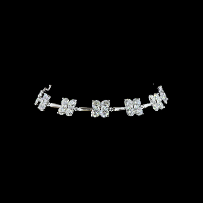 10.52 CTTW Round Lab Diamond Special Bracelet (E Color and VS1 Clarity)