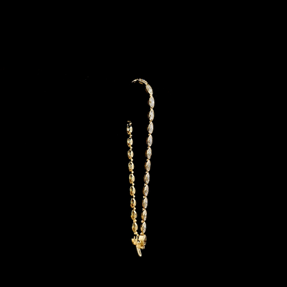 4.66 CTTW MOVAL Lab Diamond Tennis Bracelet (E Color and VS1 Clarity)