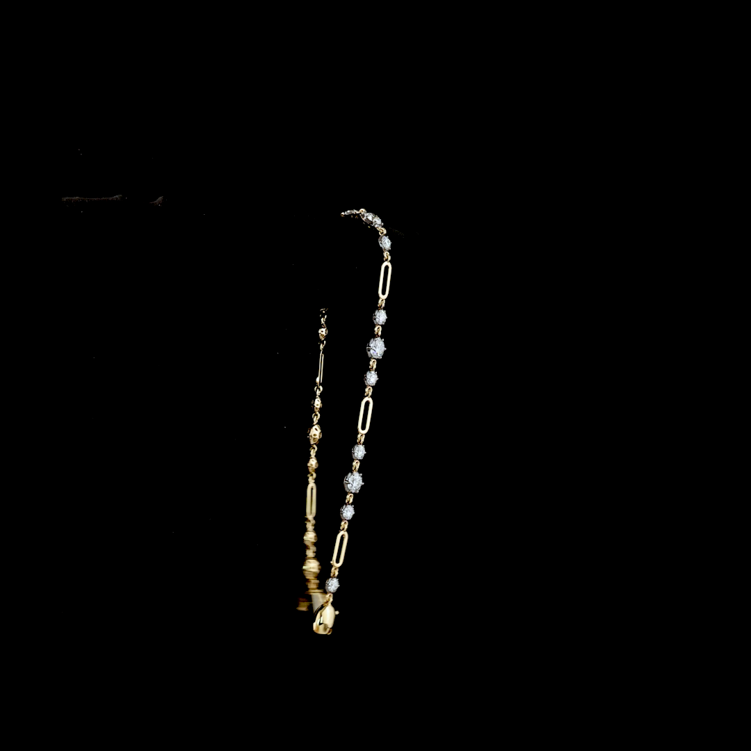 2.82 CTTW Round Lab Grown Diamond Station Bracelet 7" (E Color and VS1 Clarity)