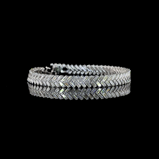 8.94 CTTW Bag Lab Grown Diamond Tennis Bracelet 7" (E Color and VS1 Clarity)