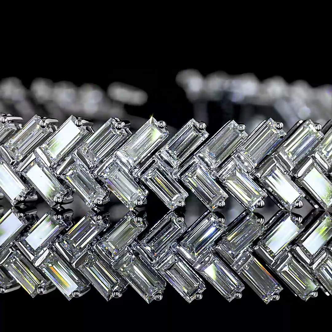 8.84 CTTW Bag Lab Grown Diamond Tennis Bracelet 7" (E Color and VS1 Clarity)