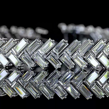 8.84 CTTW Bag Lab Grown Diamond Tennis Bracelet 7" (E Color and VS1 Clarity)