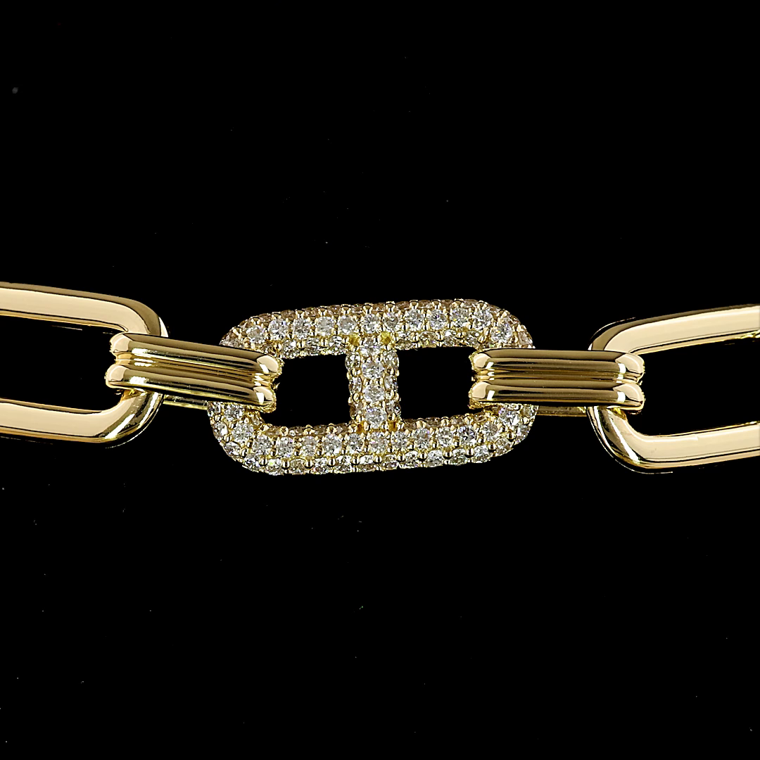 2.37 CTTW Round Lab Diamond Special Bracelet (E Color and VS1 Clarity)