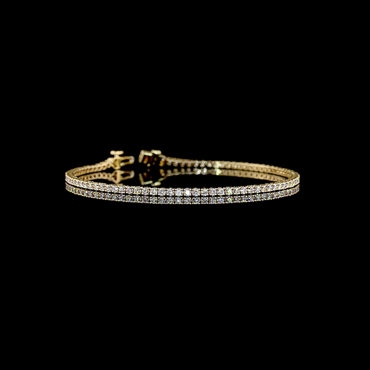 1.90 CTTW Round Lab Grown Diamond Tennis Bracelet 7" (E Color and VS1 Clarity)
