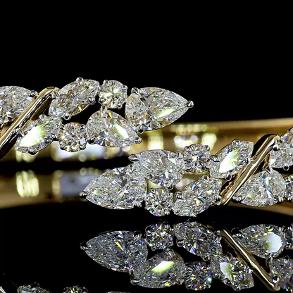 8.09 CTTW MIX Lab Grown Diamond Bangles Bracelet (E Color and VS1 Clarity)