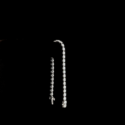 11.97 CTTW Round Lab Grown Diamond Tennis Bracelet 6.5" (F Color and VS1 Clarity)
